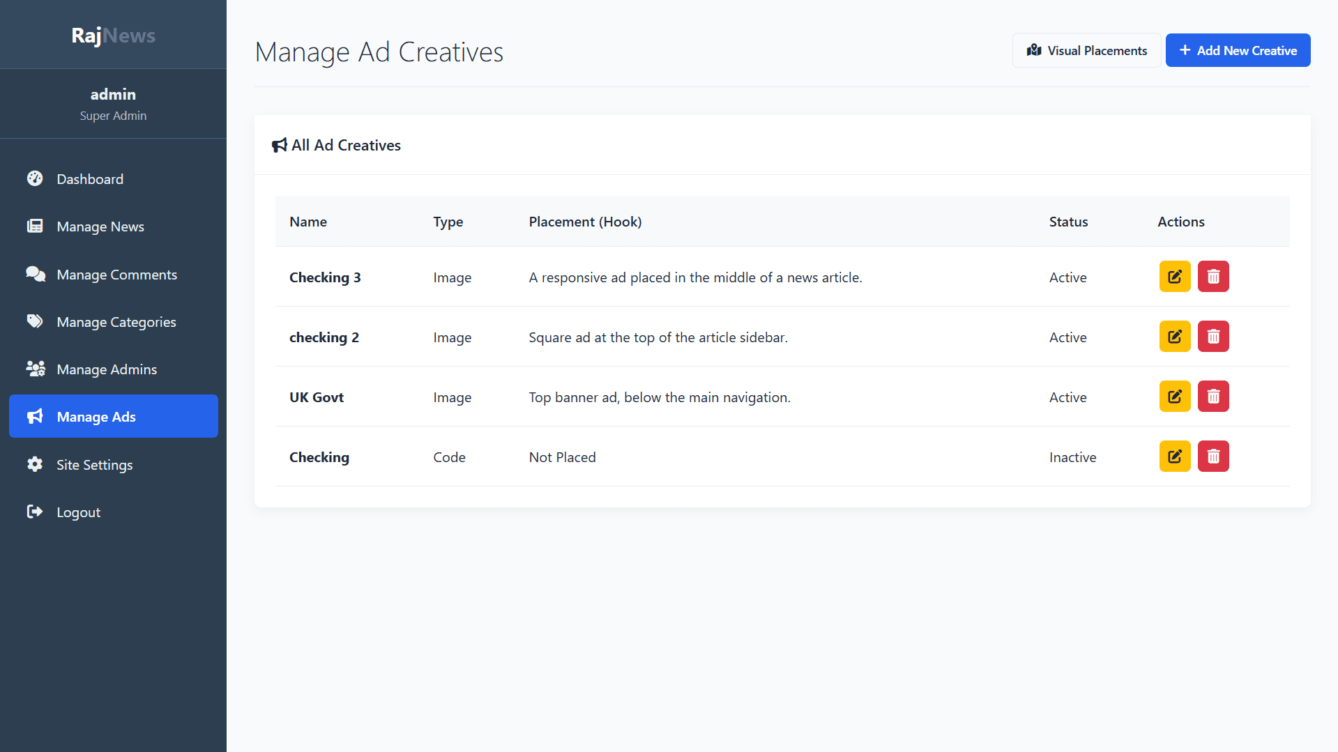 Express News - News Portal background