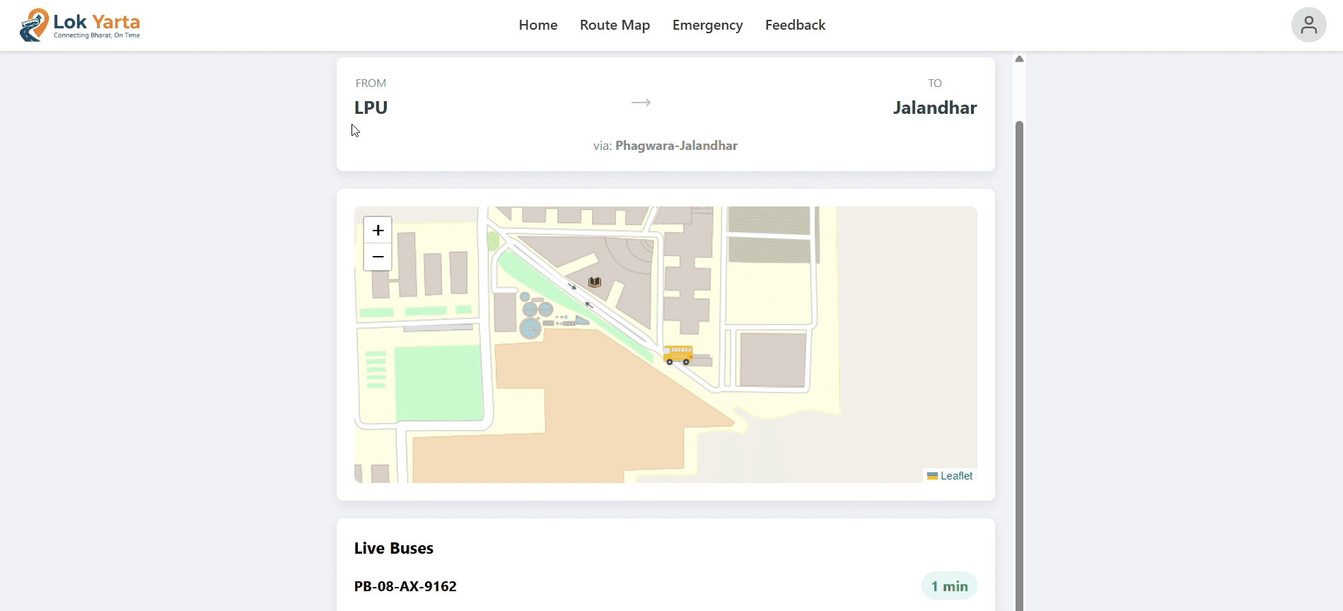 Lok Yatra - Bus Tracking App background